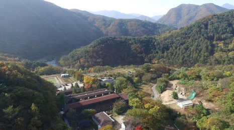 산속에 있는 암요양병원
